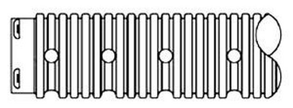 ADS&reg; Black 4 in. Bell End Plastic Drainage Pipe 