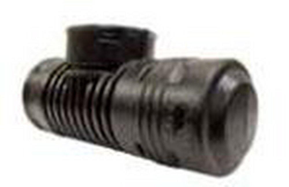 ADS&reg; Black Blind Snap Corrugated Straight HDPE Tee 