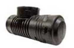 6 in. Blind Snap Corrugated Straight HDPE Tee