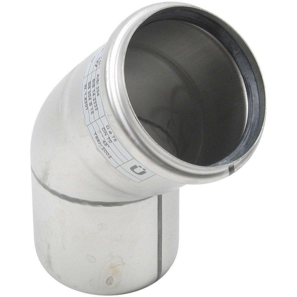Watts Socket 316L Stainless Steel 45 Degree Elbow with EPDM Sealing Ring 