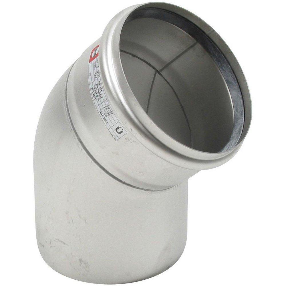 6 in. Socket 316L Stainless Steel 45 Degree Elbow with EPDM Sealing Ring 