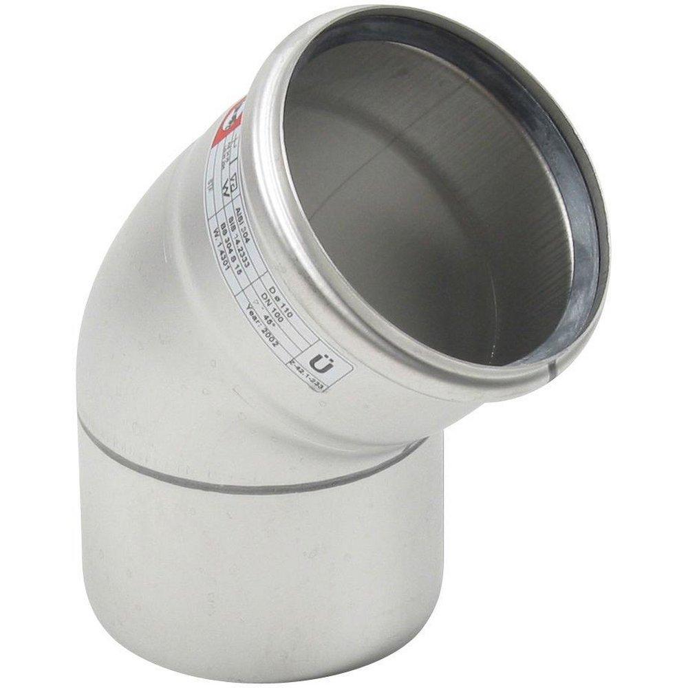4 in. Socket 316L Stainless Steel 45 Degree Elbow with EPDM Sealing Ring 