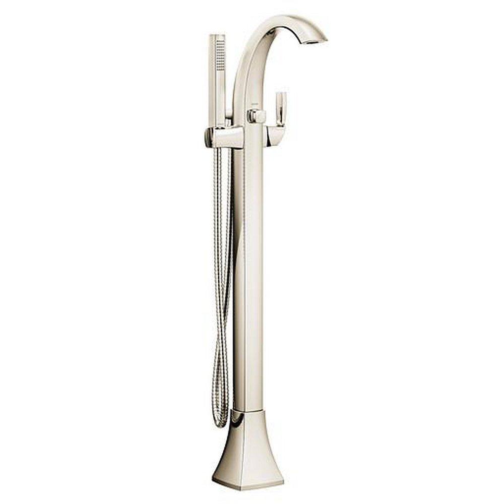 Moen Polished Nickel Single Handle Lever Floor Mount Filler (Trim Only) 