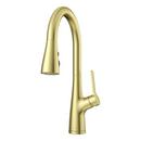 Pfister Brushed Gold Single Handle Pull Down Kitchen Faucet 