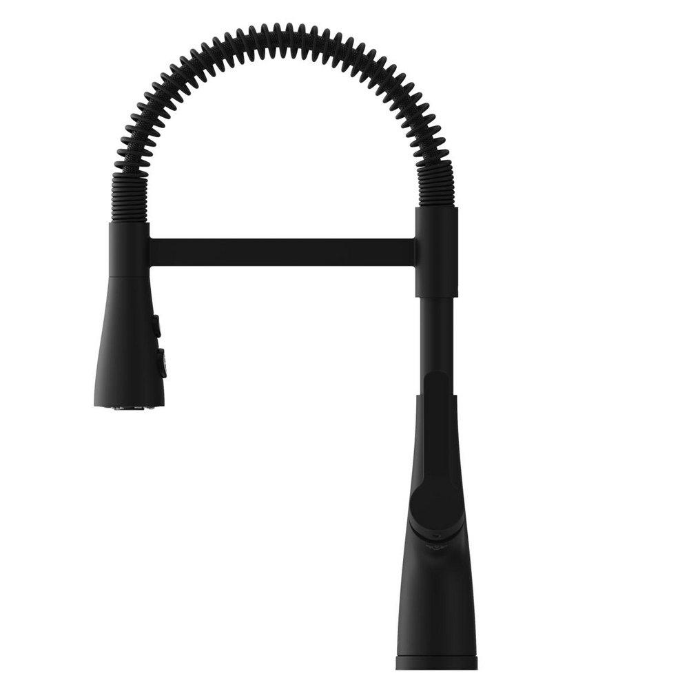 Pfister Matte Black Single Handle Pull Down Kitchen Faucet 