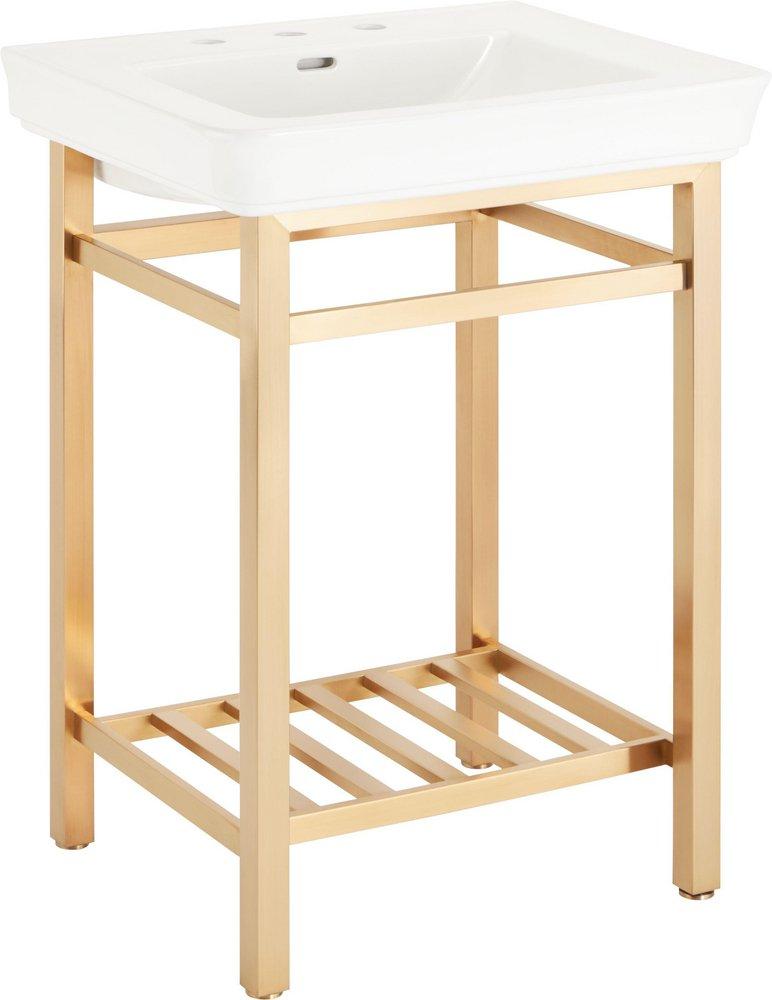 Signature Hardware Stainless Steel Console Leg for 927507 