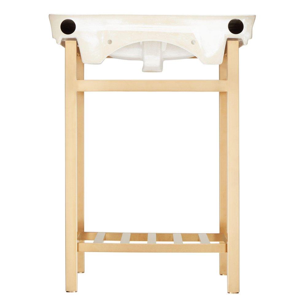 Signature Hardware Chrome Console Leg 