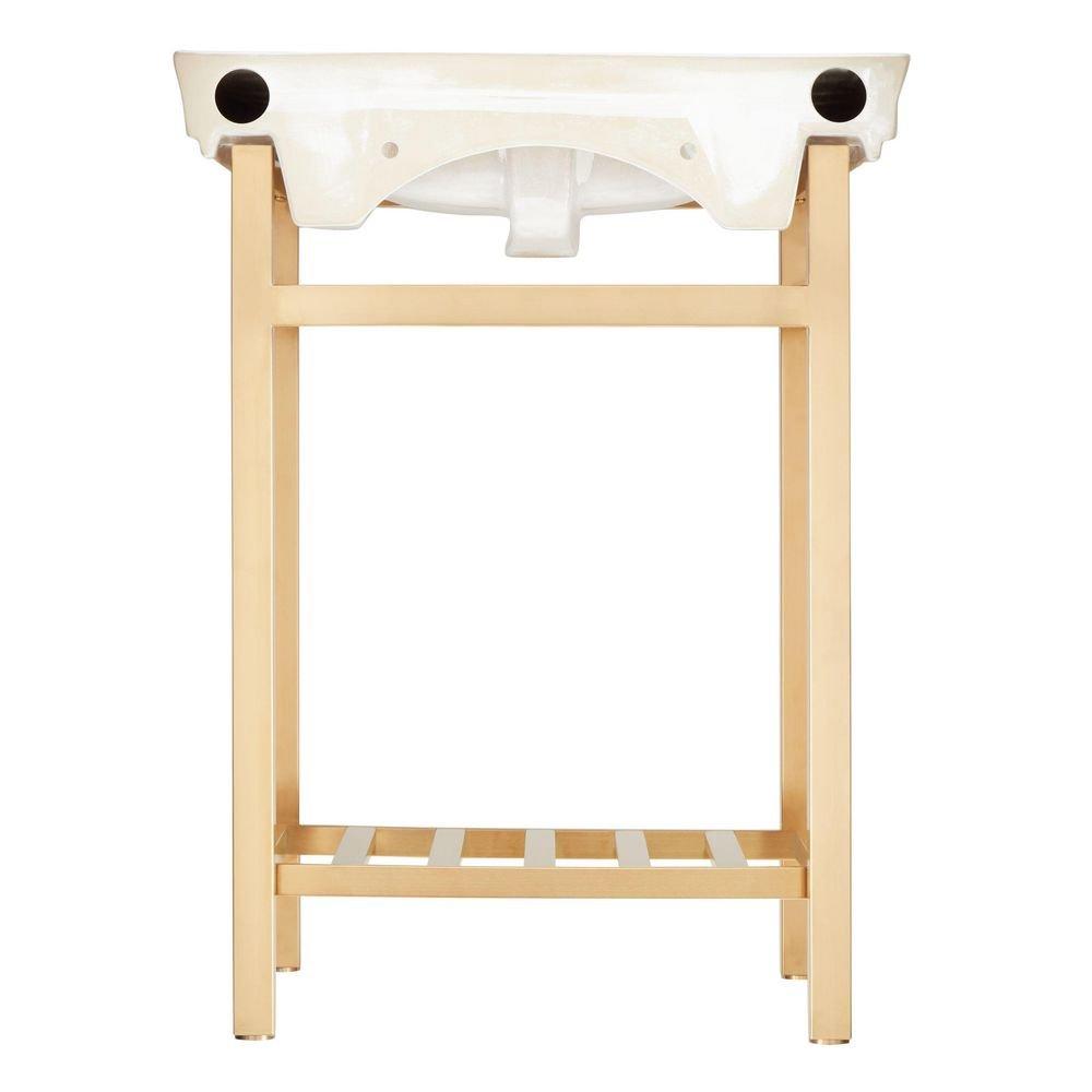 Signature Hardware Chrome Console Leg 