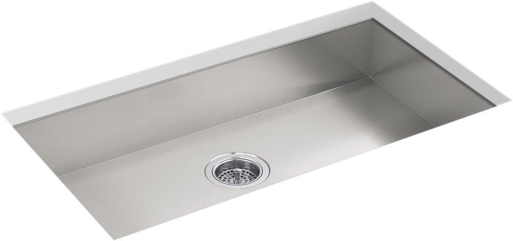 KOHLER Stainless Steel 32 x 18-5/16 in. Single Bowl Undermount Kitchen Sink 