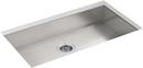 KOHLER Stainless Steel 32 x 18-5/16 in. Single Bowl Undermount Kitchen Sink 