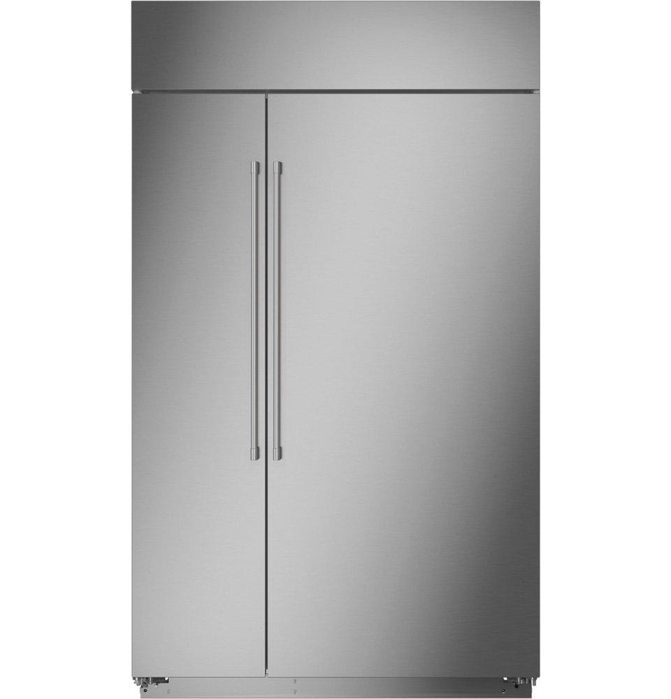Monogram&reg; Stainless Steel 48 in. 29.52 cu. ft. Side-by-Side Refrigerator 