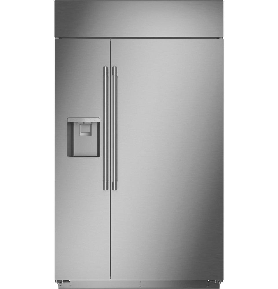 Monogram&reg; Stainless Steel 48 in. 17.18 cu. ft. Side-By-Side Refrigerator 