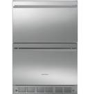 Monogram&reg; Stainless Steel 23-1/2 in. 5 cu. ft. Double Drawer Refrigerator 