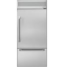 36 in. 21.27 cu. ft. Bottom Mount Freezer Refrigerator in Stainless Steel