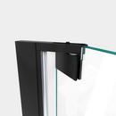 DreamLine Satin Black 72 x 58-3/4 in. Frameless Pivot Shower Door 