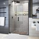 DreamLine Satin Black 72 x 52-1/2 in. Frameless Pivot Shower Door 