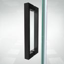 DreamLine Satin Black 72 x 52-1/2 in. Frameless Pivot Shower Door 