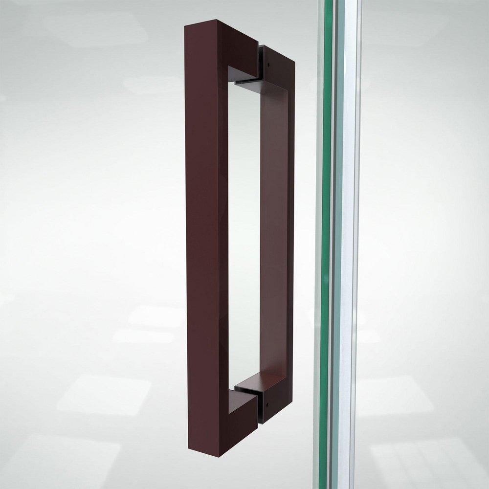 DreamLine Oil Rubbed Bronze 72 x 52-1/2 in. Frameless Pivot Shower Door 