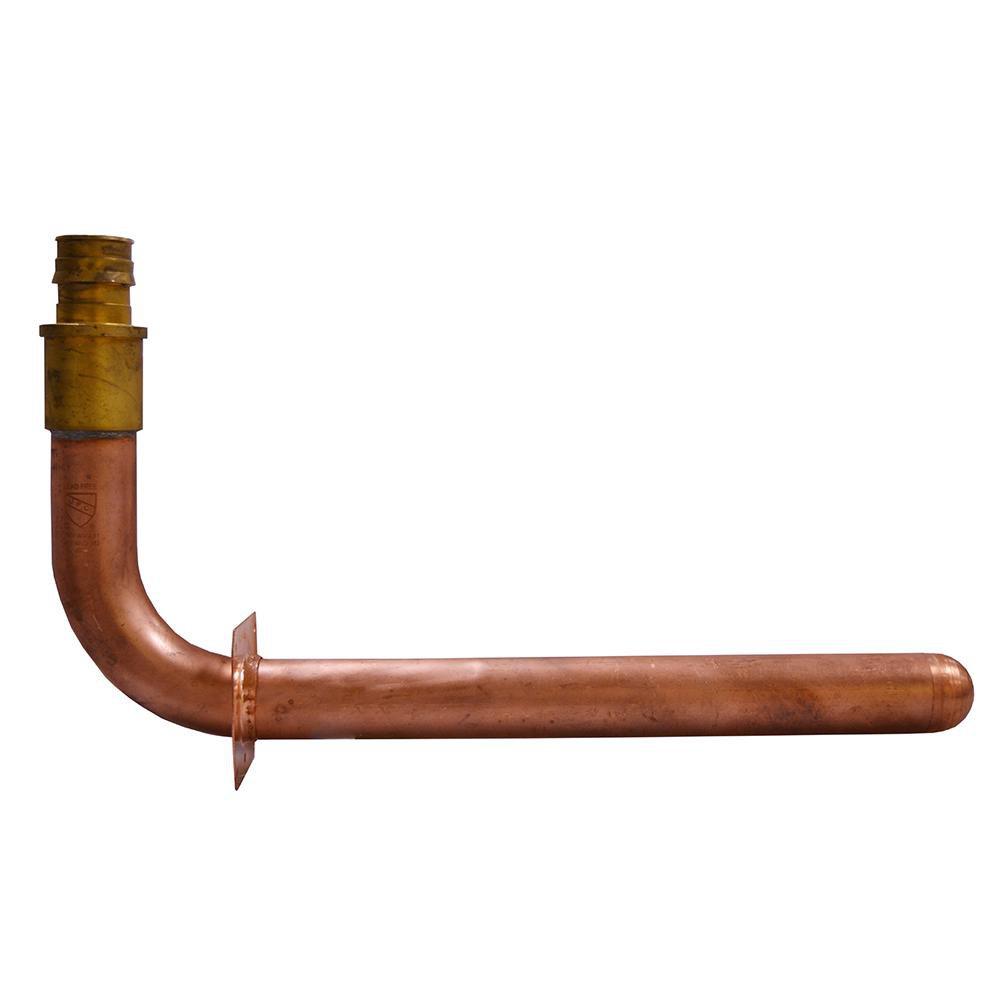 Jones Stephens PEX Expansion PEX Stub Out Elbow with Flange 