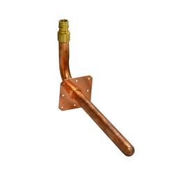 1/2 in. PEX Expansion Stub Out Elbow with Mounting Flange, 4 x 8 in.