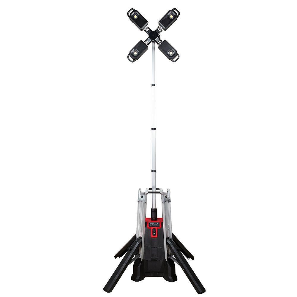 Milwaukee® Red 4-Light Tower Light and Charger Kit 