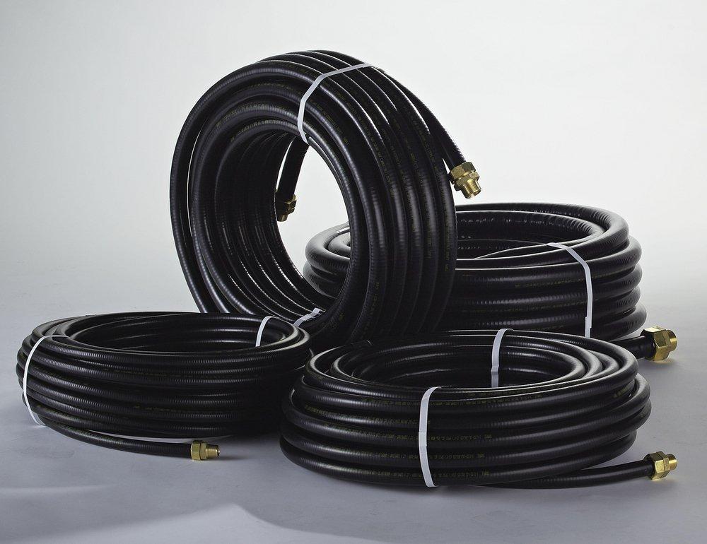 WARDFlex MAX Black 250 ft. NPS 304 Stainless Steel Corrugated Tubing in Black 
