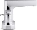KOHLER Polished Chrome Two Handle Centerset Bathroom Sink Faucet Lever Handle 
