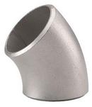 Butt Weld Schedule 40 Long Radius Global 316L Stainless Steel 45 Degree Elbow 