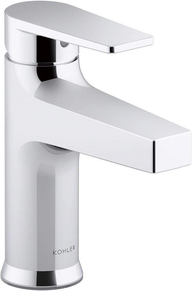 KOHLER Polished Chrome Single Handle Monoblock Bathroom Sink Faucet Lever Handle 