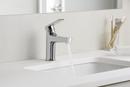 KOHLER Polished Chrome Single Handle Monoblock Bathroom Sink Faucet Lever Handle 