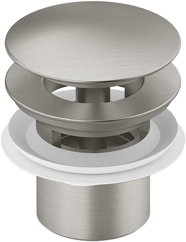 KOHLER Vibrant&reg; Brushed Nickel Metal Toe-Tap Drain 