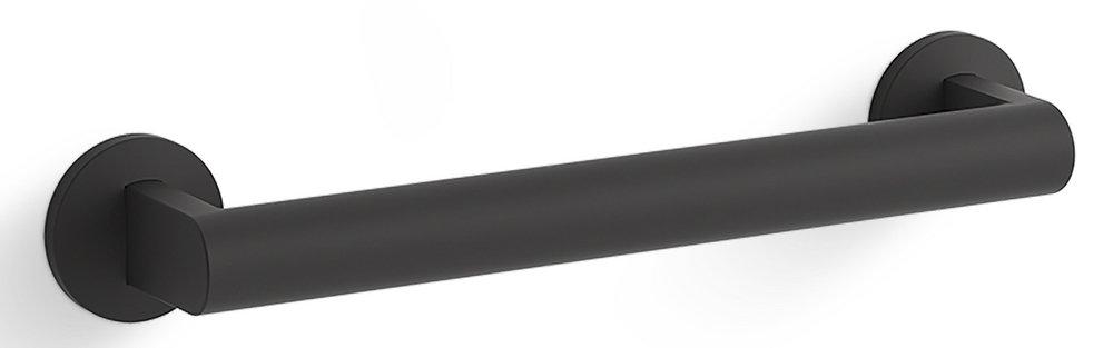 KOHLER Matte Black 12 in. Grab Bar 