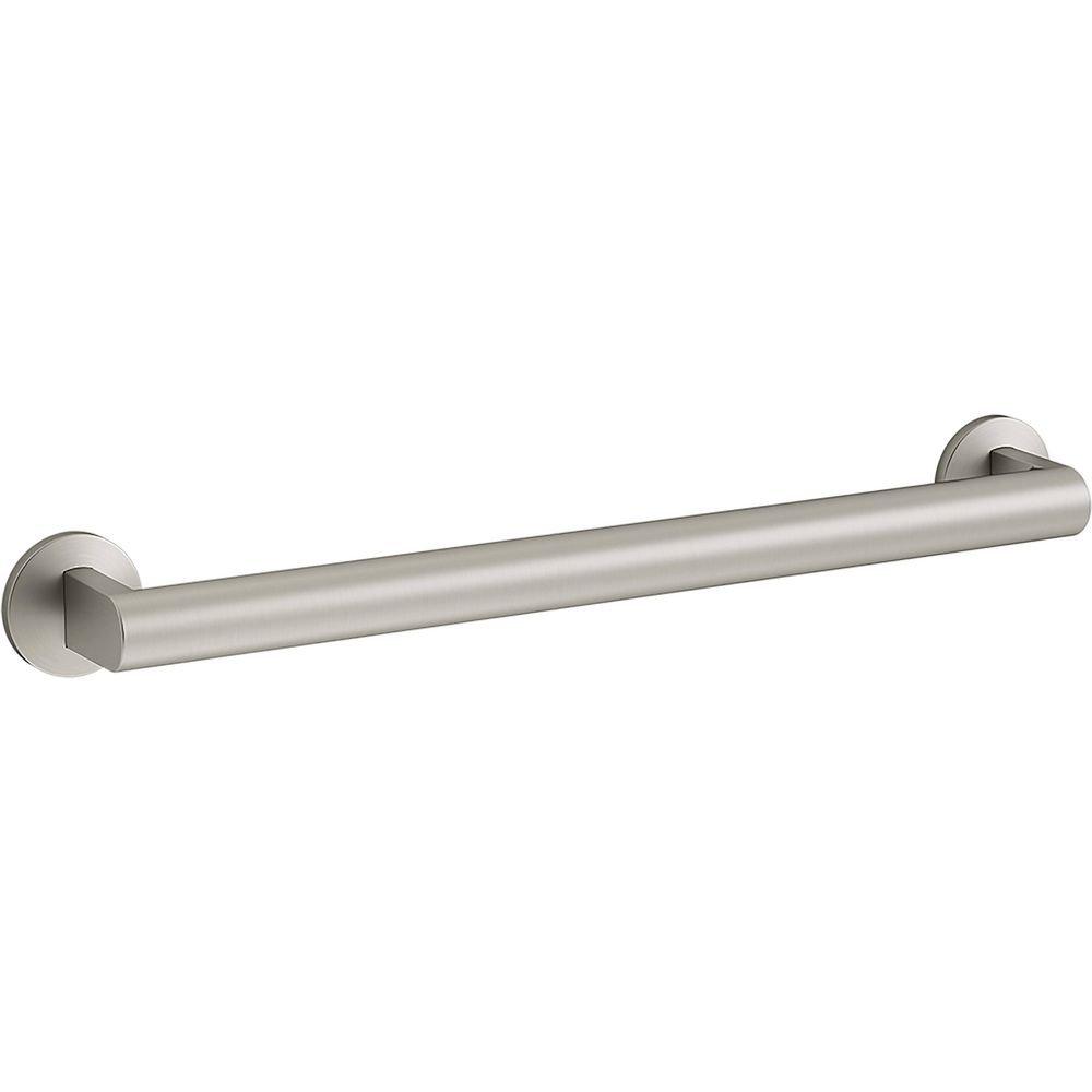 KOHLER Vibrant Brushed Nickel Grab Bar in Vibrant&reg; Brushed Nickel 