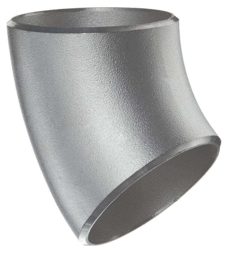 Butt Weld Schedule 40 Long Radius Global 316L Stainless Steel 45 Degree Elbow 