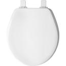 Bemis White Round Closed Front with Cover Toilet Seat 