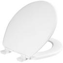 Bemis White Round Closed Front with Cover Toilet Seat 