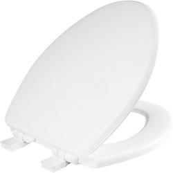 Elongated Closed Front With Cover Toilet Seat in Cotton