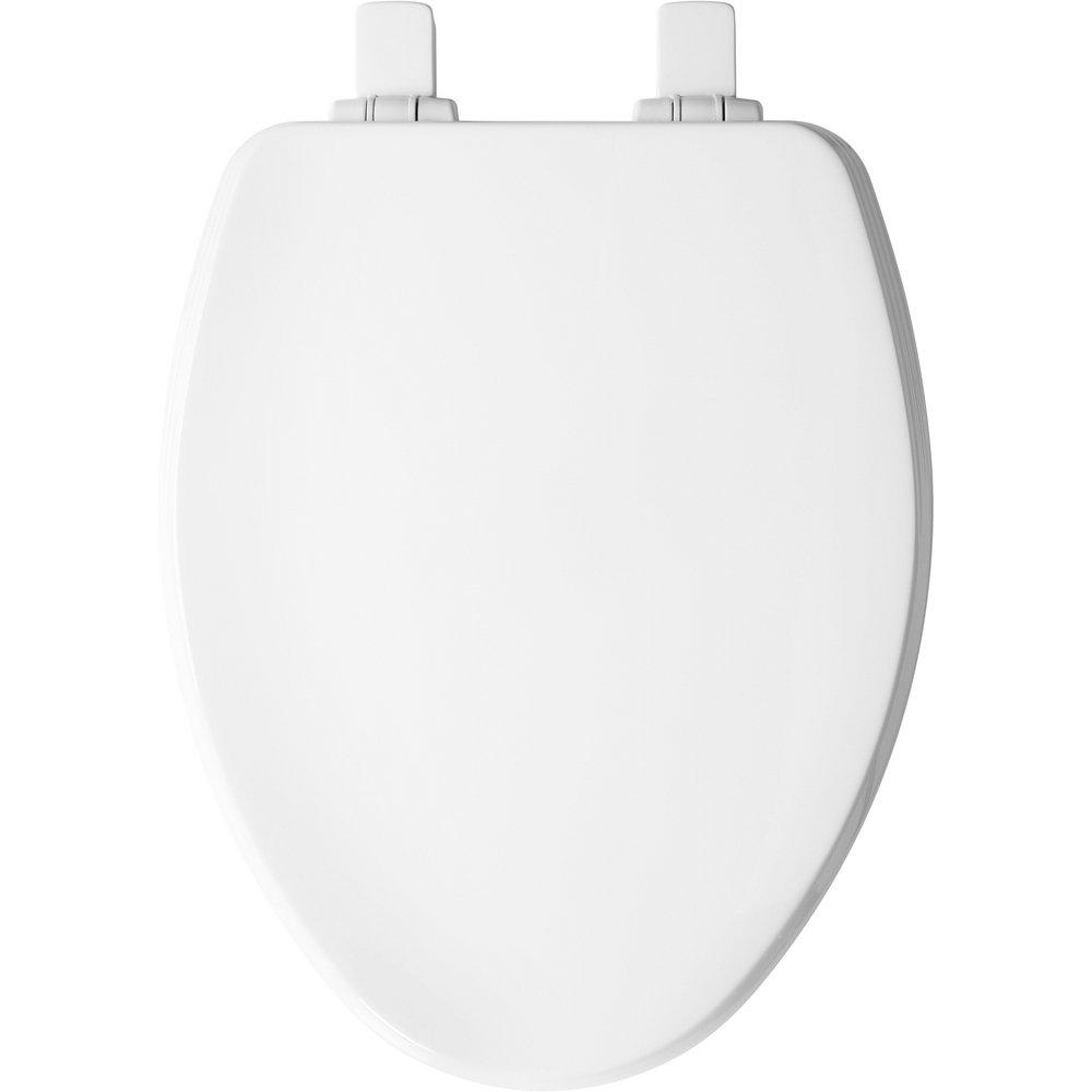 Elongated Closed Front With Cover Toilet Seat in Cotton 