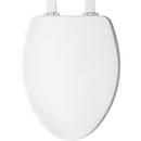Bemis White Elongated Closed Front with Cover Toilet Seat 