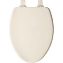 Bemis Biscuit Elongated Closed Front with Cover Toilet Seat 
