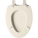 Bemis Biscuit Elongated Closed Front with Cover Toilet Seat 