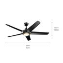 CCN 52 INCH KAPONO FAN LED 