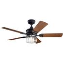 Kichler Lighting Distressed Black 52 in. 5-Blade Outdoor Ceiling Fan 