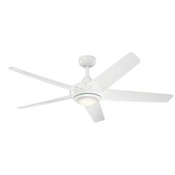 52in. 5?Blade Indoor Indoor Ceiling Fan in White / Frosted White Lens
