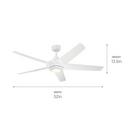 CCN 52 INCH KAPONO FAN LED 