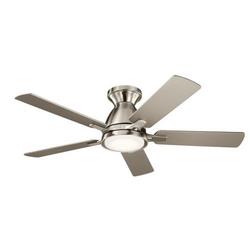 4 in. 5-Blade Integrated LED Ceiling Fan in Brushed Stainless Steel