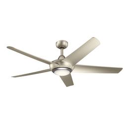 52in. 5-Blade Indoor Ceiling Fan with LED Light in Brushed Nickel