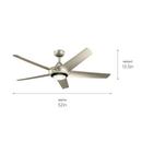 CCN 52 INCH KAPONO FAN LED 