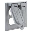 RACO Grey Aluminum and Metallic Electrical Box Cover 