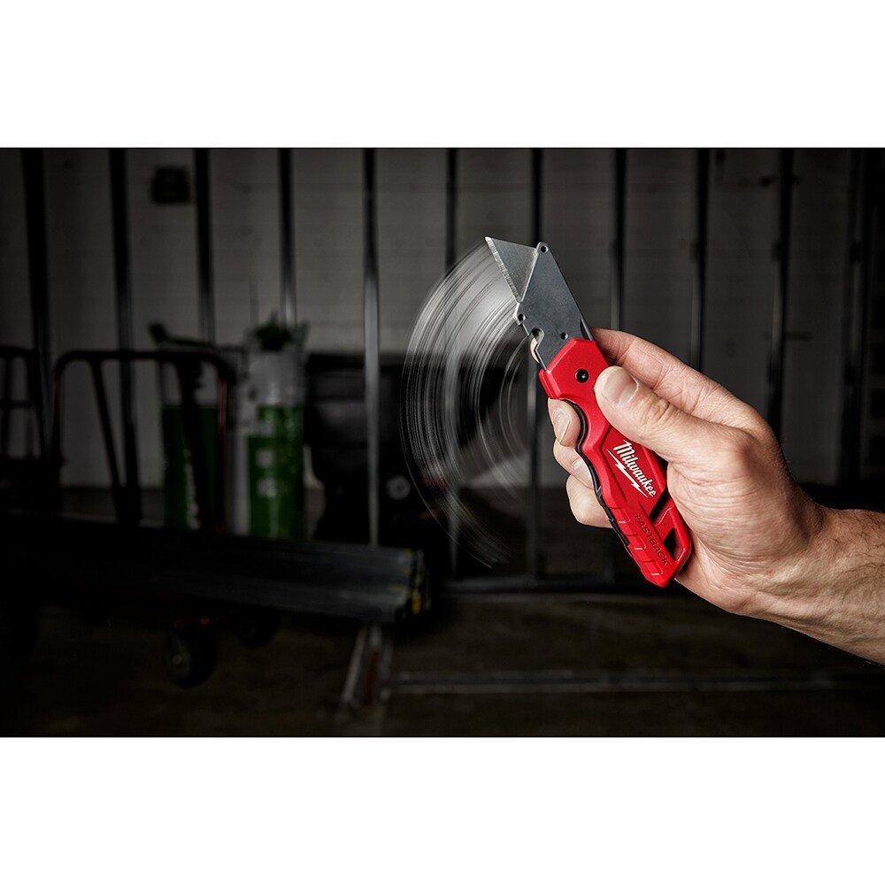 Folding Utility Knife with Blade Storage and 50 piece Blades 